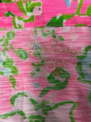 Lilly Pulitzer Southern Charm Betsey Top Etta Short sleeve scoop size Small thumbnail 4