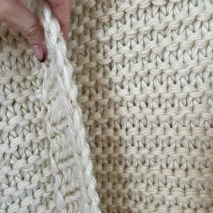 MOVING SALE!! Super chunky tan cable knit sweater thumbnail 4