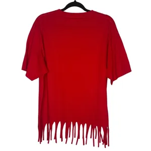 Kansas City Chiefs Fringe Tee‎ T-Shirt Large Taylor's Boyfriend 87 Kelce Swift thumbnail 2