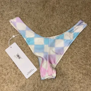 Alo X‎ Frankies Bikinis Cheeky Bikini Bottom Pastel Checker Size S thumbnail 4