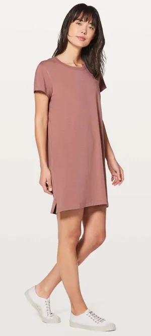 Lululemon Day Tripper Dress Casual Quicksand Size Small thumbnail 1