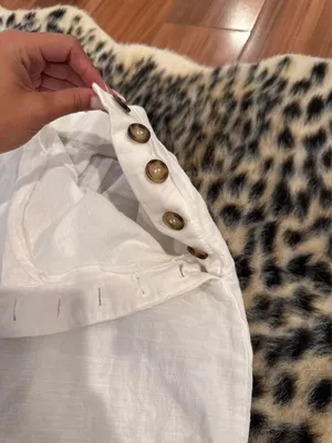 White linen pants Size XS thumbnail 2