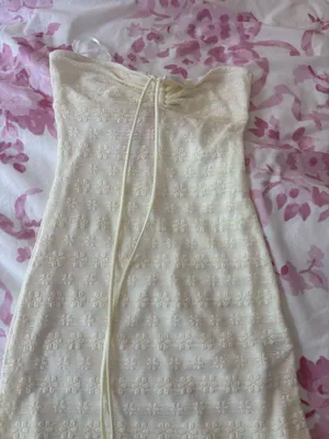 Ediked Cream Halter Dress thumbnail 1