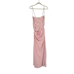 Peppermayo‎ Romy Maxi Dress Pink Lace Bustier Size 12 2XL Formal Coquette Gown thumbnail 2