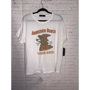 Junk Food Budweiser Anheuser Busch Eagle Vintage Destroy‎ Tee White XL 12WS002 thumbnail 2
