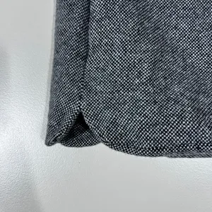 Armani Exchange Tweed Wool Blend Mini Skirt Black White Tulip Hem Size 6 thumbnail 2