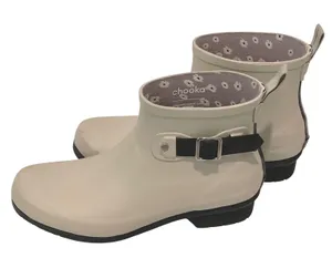 Chooka Downtown Shortie Rubber Buckle Ankle Rain Boots Women's US 8 EU‎ 39 Stone thumbnail 1