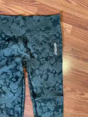 Gymshark Camo Leggings Dark Green thumbnail 2