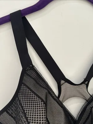 Lululemon Awake To Lace Bra 34D Black Barely Beige Wireless Sports Bra W2AQVS thumbnail 5