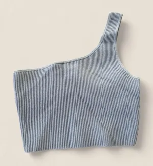 Babaton Women's Blue and Grey Crop-top thumbnail 1
