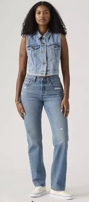 New Levi's 32x30 Premium 501 Curve Women's Jeans Medium Wash thumbnail 1