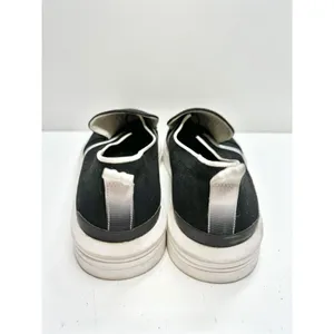 Franco Sarto Sneaker Women’s Size 8.5‎ Black White Canvas Slip On Style thumbnail 6