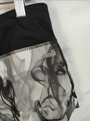 Avia Black Gray Smoke print Shorts thumbnail 4