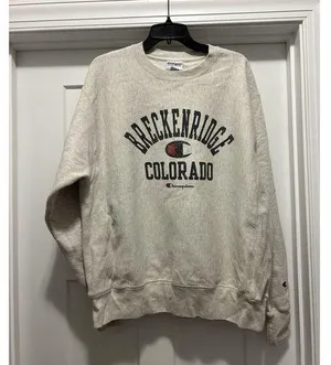 Vintage Breckenridge Colorado Sweatshirt unisex Large Champion Reverse Weave 90s thumbnail 1