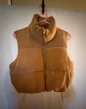 Corduroy Puffer Vest thumbnail 2