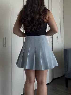 Missguided Light Blue Pleated Skater Mini Skirt thumbnail 8