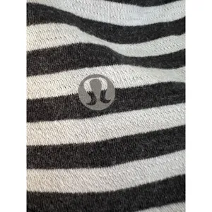 Lululemon Open Your Heart Long Sleeve‎ Reversible Heathered Black Striped Size 6 thumbnail 4