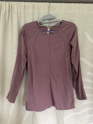 Athleta Pink Magenta Long Sleeve Active Workout Top thumbnail 1