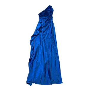 NWT OYS Blue Maxi Dress SZ Small Sexy One Shoulder‎ Formal Statin Ruched Bodycon thumbnail 3