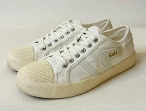 Gola Women’s Vegan Gola Classics Coaster Off White/Off White/Gold Size 7 thumbnail 3