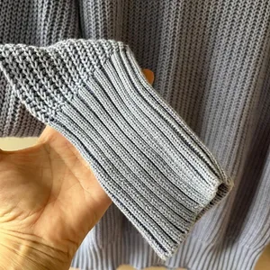 Free People Off Shoulder Cutout Pullover Chunky Knit Top Stretch Sweater, Size L thumbnail 8