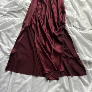 Lulus Classic Elegance Satin Maxi Dress thumbnail 6