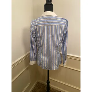 Brooks Brothers 1818 Women’s Fitted Non-Iron Striped Dress Shirt Banker Collar thumbnail 4