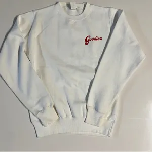 Goodiez Self Love Is The Best Love Sweatshirt & Joggers in White & Red thumbnail 2