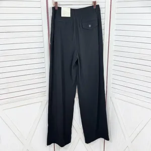 A New Day Pleat Front Wide Leg High Waist Trouser Pants Black Size‎ 4 thumbnail 2