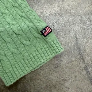 Vintage Polo Ralph Lauren Sport flag cable knit green retro y2k sweater thumbnail 2