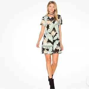 Show Me Your Mumu Small Birds Of Paradise‎ Mini Shirt Dress Resortwear Boho thumbnail 2