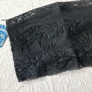 Free People Scallop Lace Bandeau Black New Small thumbnail 2
