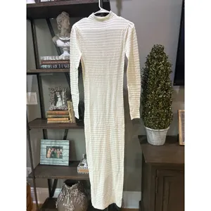 ROLLA'S Edgar Knit Maxi Dress Cream Womens Size Small thumbnail 5