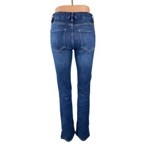 Zara Women's Blue High Waisted Slim Medium Wash Flare Bootcut Denim Jeans Size 2 thumbnail 4