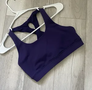 Lululemon Sports Bra time to sweat racerback womens Purple (size 6) workout gym thumbnail 1