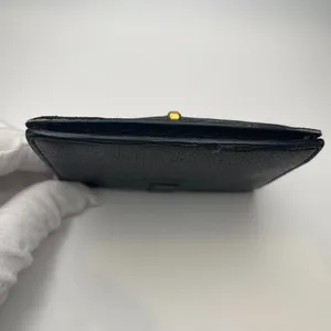 YSL Y Line Compact Wallet Wallet - Black w/ Gold - Preowned thumbnail 4
