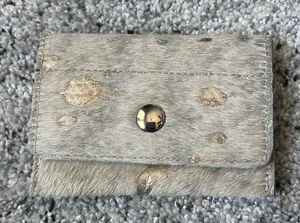 Fur Cardholder Tan thumbnail 1