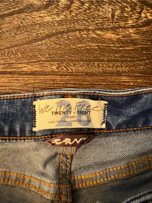 We The Free Aster Straight Leg Jeans Womens 28 Short Blue Excellent Raw Hem thumbnail 4
