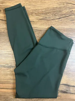 Lululemon Wunder Under SmoothCover High-Rise Tight 25” Blackened Pine Size 6 thumbnail 1