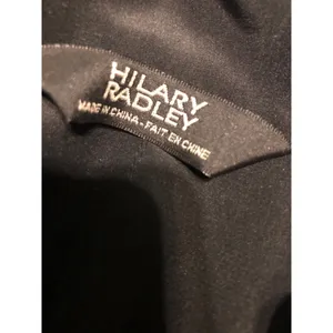 Hilary Radley Black Trench Coat Size Small Vintage thumbnail 6