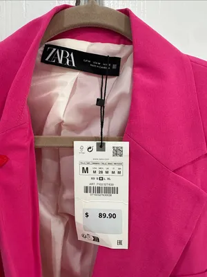Zara Pink Two-Button Blazer thumbnail 2