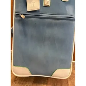Diane von Furstenberg Rolling Suitcase Blue White Trim Carry On Luggage 19 Inch thumbnail 15
