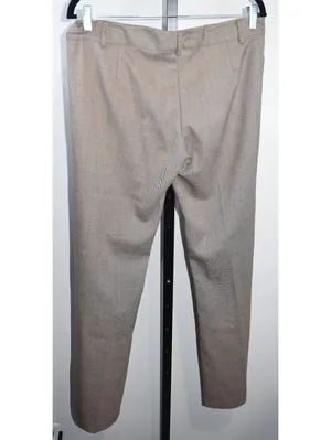 Wet Seal Trousers Sz L Taupe Brown Sparkle Tweed Straight Leg Pants Y2K Vintage thumbnail 2