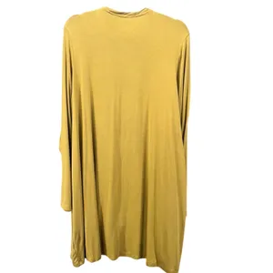 LOGO By Lori Goldstein Longline Cardigan Mustard Yellow 1X‎ thumbnail 2
