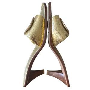 Tory Burch Aerin Metallic Gold Kitten Heel Slides 8.5‎ thumbnail 8