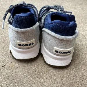 Sorel Kinetic Lace Up Sneakers Womens Six 6 Blue White thumbnail 3