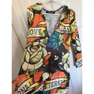 Ed Hardy Eternal Love hooded sweater top size medium thumbnail 3