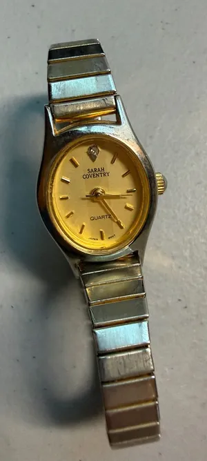 Sarah Coventry Two-Tone Gold and Silver Ladies Quartz Watch thumbnail 1