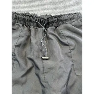 SheIn Black Parachute Cargo Pants Womens Relaxed Fit Elastic Waist Utility Small 24x28 thumbnail 3
