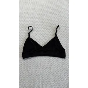 Wilfred Free Black Triangle Bralette Small Adjustable Straps Wireless Jersey thumbnail 3